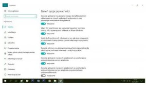 prywatność w windows 10